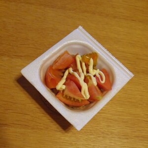 納豆の食べ方-トマト＆マヨネーズ♪
